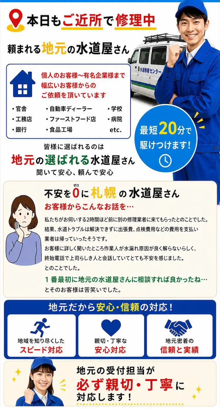 本日もご近所で修理中！頼まれる地元の水道屋さん